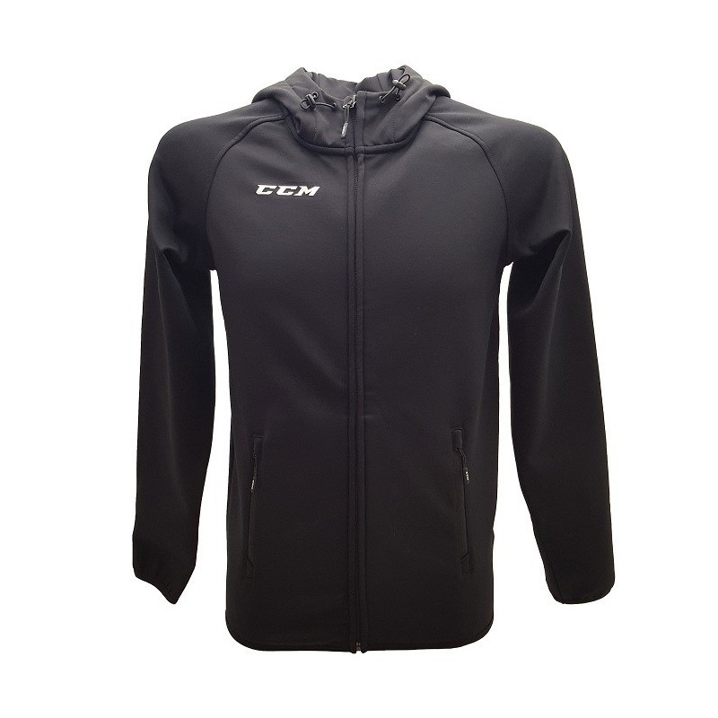 CCM Junioru Team Full Zip Džemperis ar Kapuci