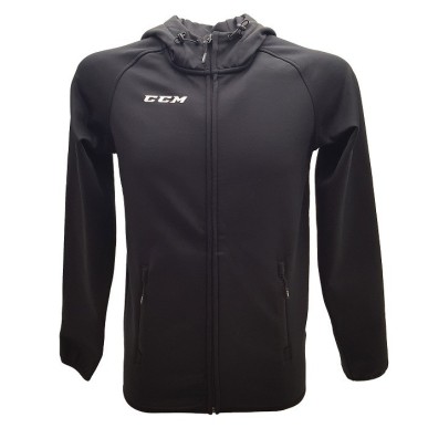 CCM Junioru Team Full Zip Džemperis ar Kapuci