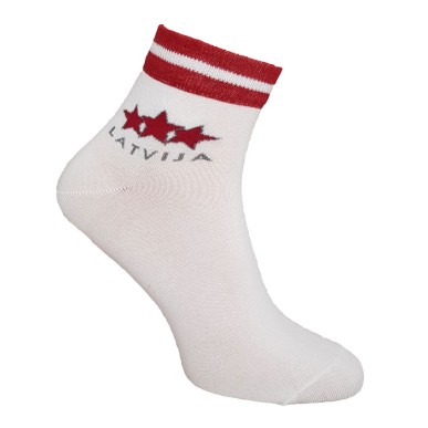 HOKEJAM.LV Короткие тренировочные носки Three Star Latvija