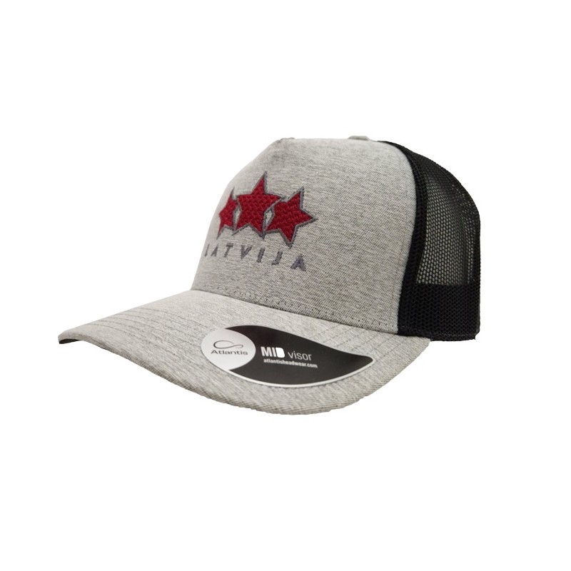 HOKEJAM.LV Latvija Three Star Mid Visor vasaras cepure