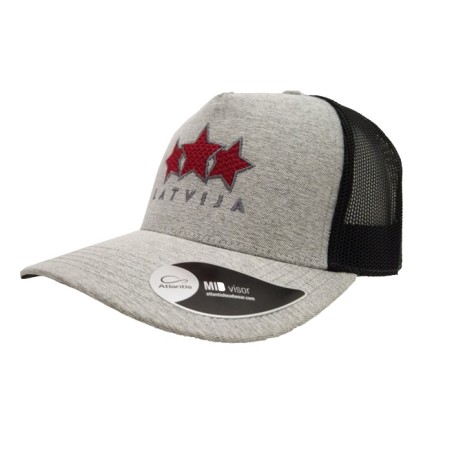 HOKEJAM.LV Latvija Three Star Mid Visor vasaras cepure