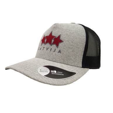 HOKEJAM.LV Latvija Three Star Mid Visor vasaras cepure