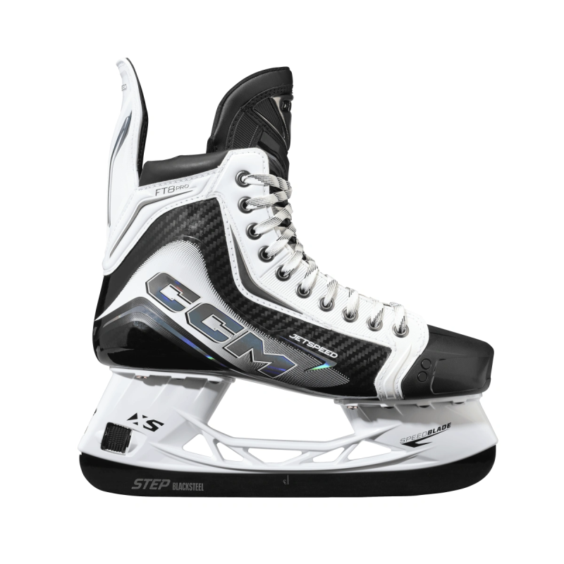 CCM Jetspeed FT8 Pro White Pusaudžu hokeja slidas