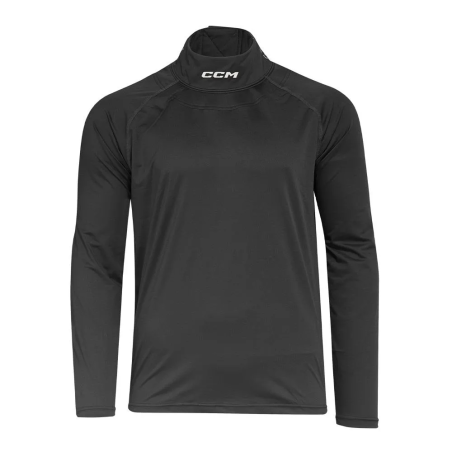 CCM Senior Long Sleeve Compression Shirt with Throat Protector TNG2BAAD