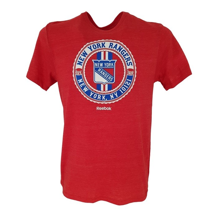 REEBOK New York Rangers Senders Pieaugušo T-Krekls