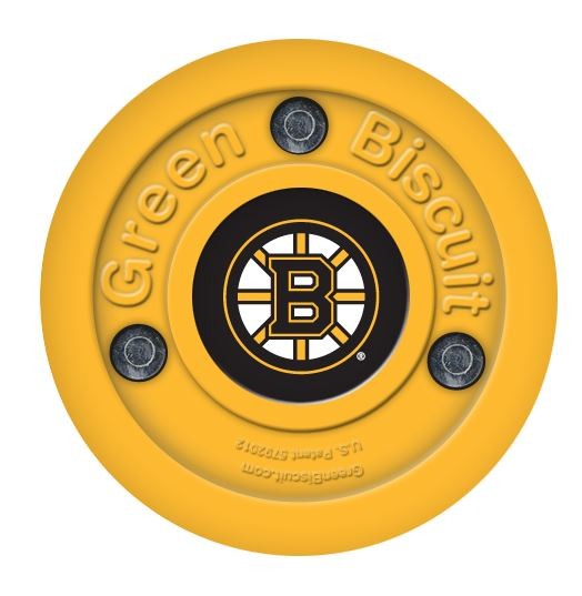 Green Biscuit Boston Bruins Off Ice Шайба